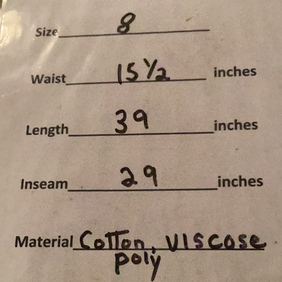 American Eagle jeans.  Black. Size 8. Stretch.Pockets. Length 39 inches - Picture 15 of 15